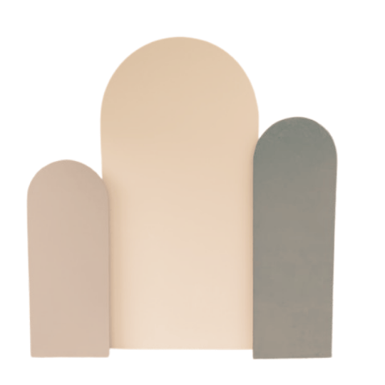 Three-Piece Wooden Arch Backdrop for Events - Image 3