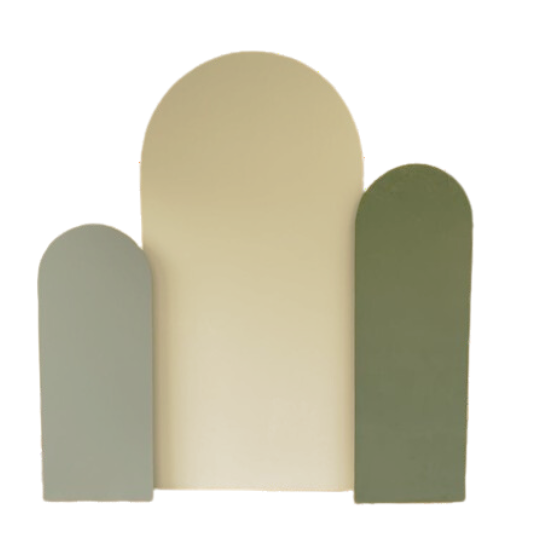 Three-Piece Wooden Arch Backdrop for Events - Image 4