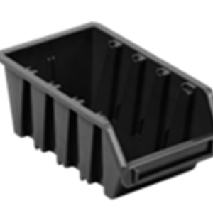 EEZEESTOR BIN 3 – Black, Blue, Clear, Green, Grey, Orange, Red and Yellow – 185L X 105W X 75H