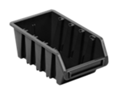 EEZEESTOR BIN 3 – Black, Blue, Clear, Green, Grey, Orange, Red and Yellow – 185L X 105W X 75H