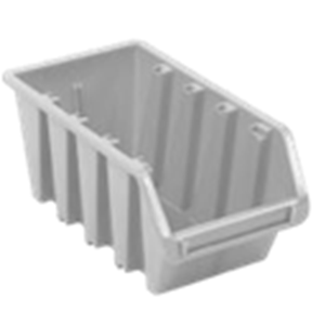 EEZEESTOR Bin 5 – Black, Blue, Clear, Green, Grey, Orange, Red and Yellow – 275L X 140W X 125H
