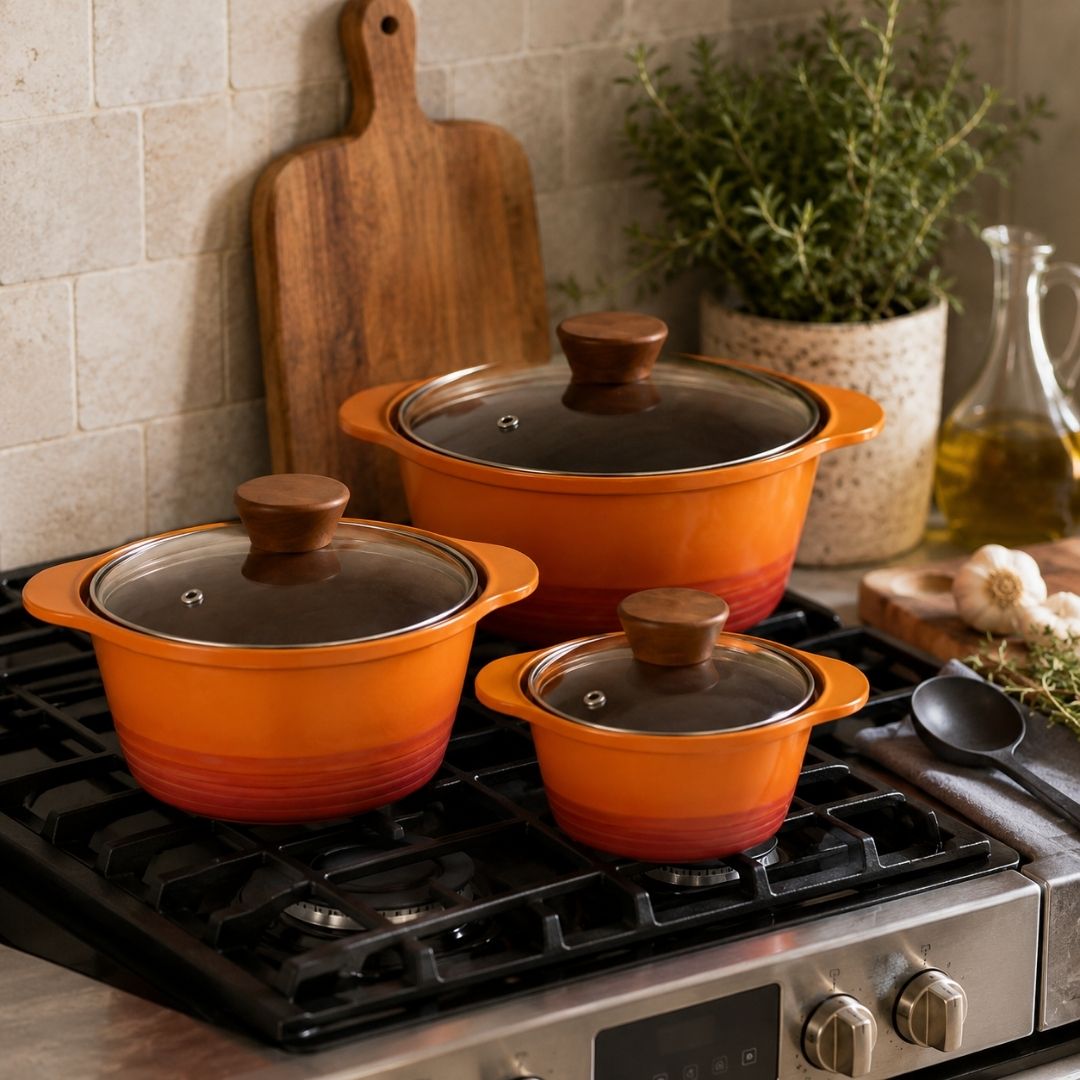 Gradient Casserole Pot Set - 3Pc - Image 7