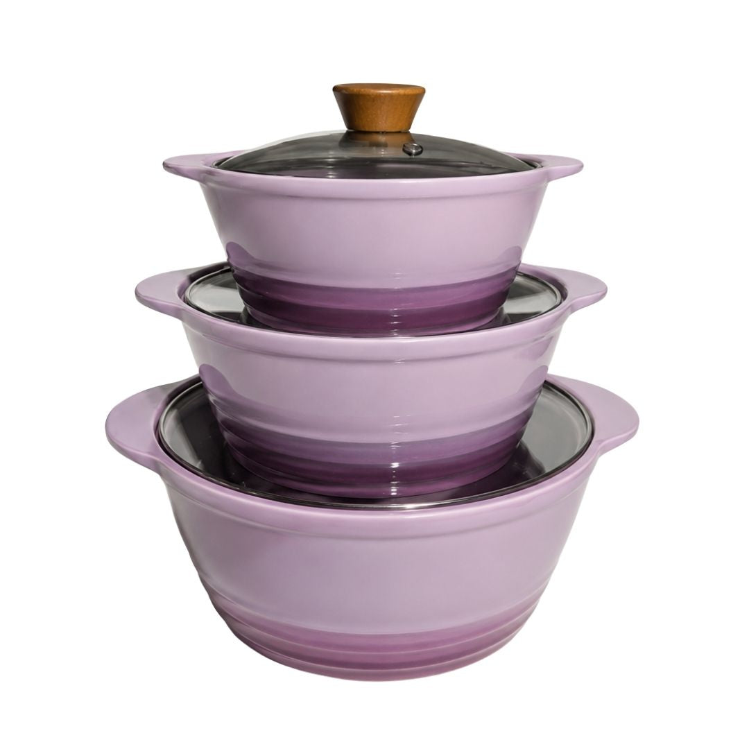 Gradient Casserole Pot Set - 3Pc - Image 3