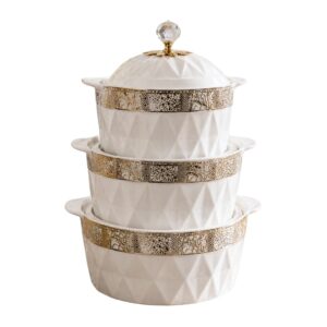 Ceramic Casserole Set - 3Pc
