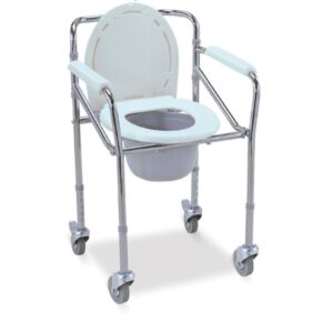 Commode with Lockable Castors for Safety - FS696