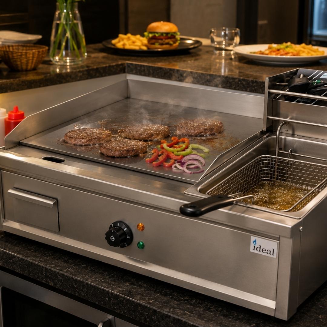 Electric Griddle & Fryer - 2 in 1 Cooking Station - Image 4