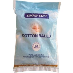 Simply Soft Organic Cotton Balls - 40 Pieces