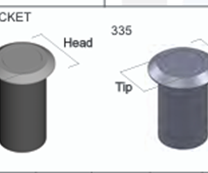DIRT SOCKET 12mm NYL BODY 25mm HEAD PSS and  DIRT SOCKET 16mm NYL BODY 32mm HEAD PSS