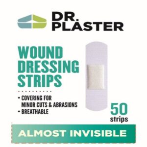 Dr Plaster Clear 50's 24mm x 72mm Wound Dressing Strips