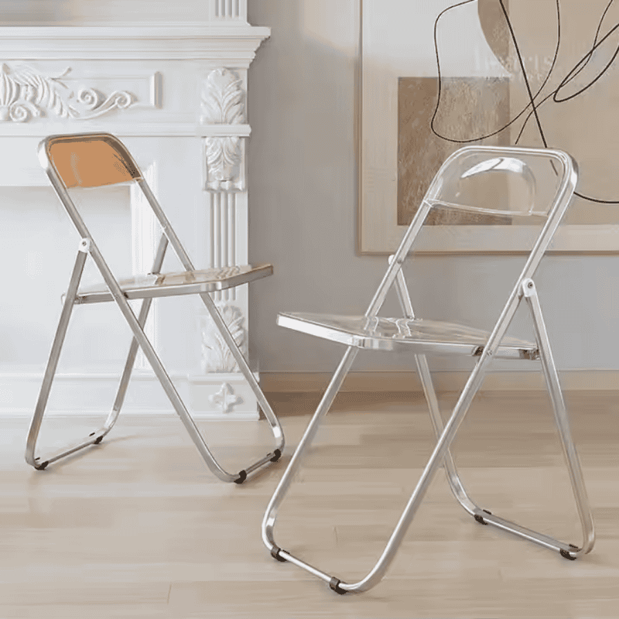 Norma Transparent Folding Chair - Image 2