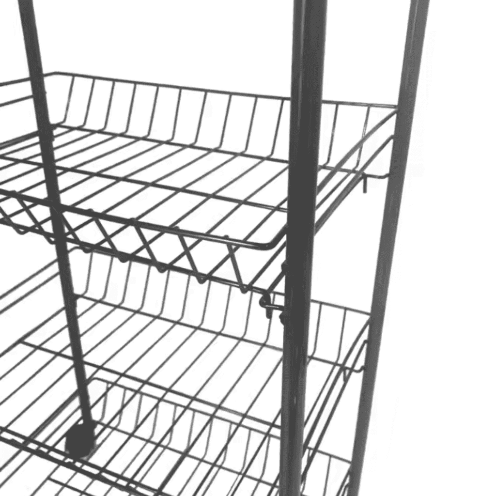 Storage Cart - Fruit and Veggies Black - Image 3