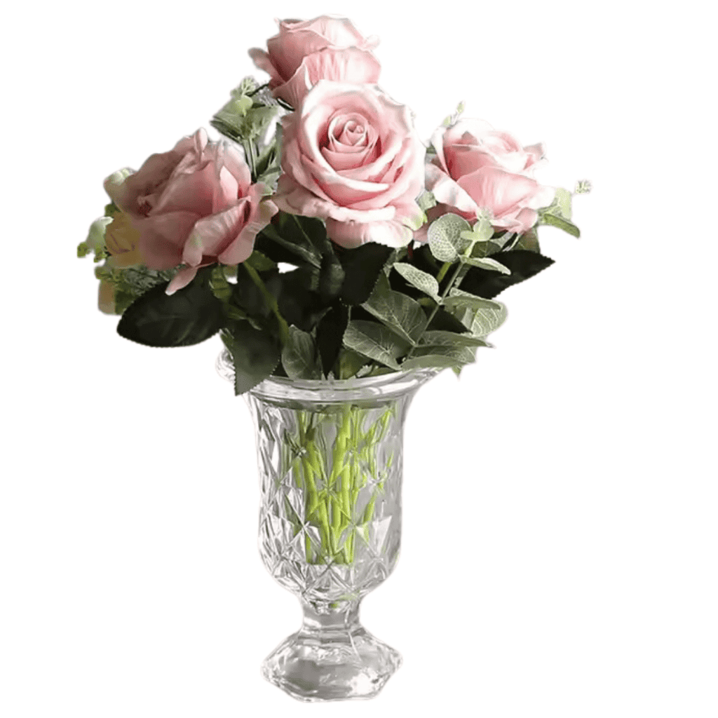 Elegant Glass Vase – Tulip 18cm - Image 3