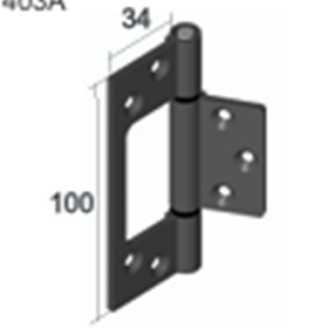 Hinges 403A/finish Aluminum sinless hinge Finish: 403A/BR – Bronze PC 403A/W – White PC 403A/BL – Black PC 403A/N – Natural Anodized