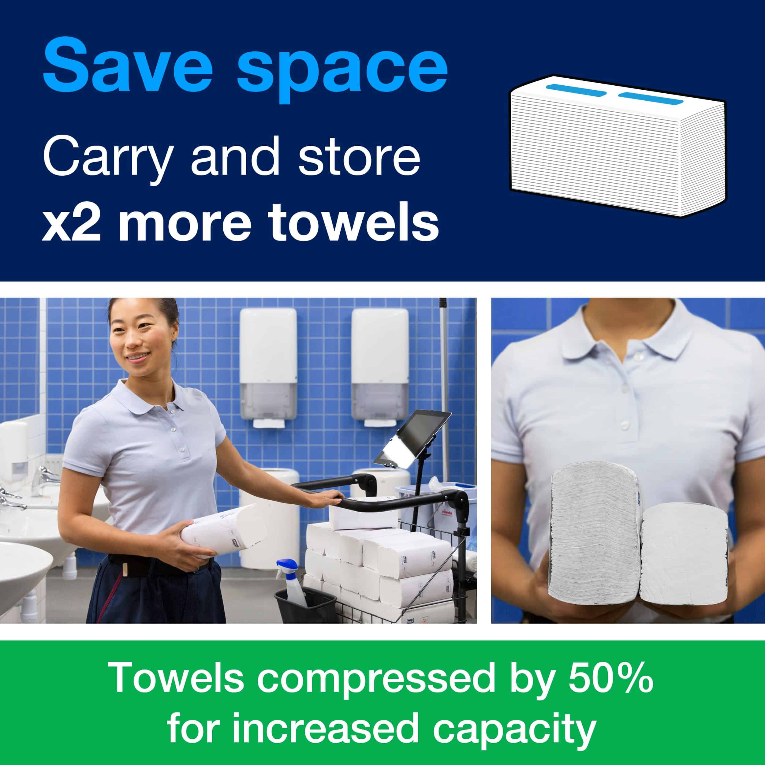 Tork PeakServe® Continuous™ Hand Towel Refill (12 Packs of 410 sheets) - Image 5