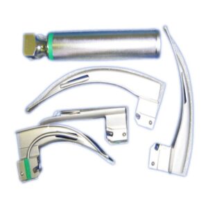 Laryngoscope Fibre Optic full set - 4 blades