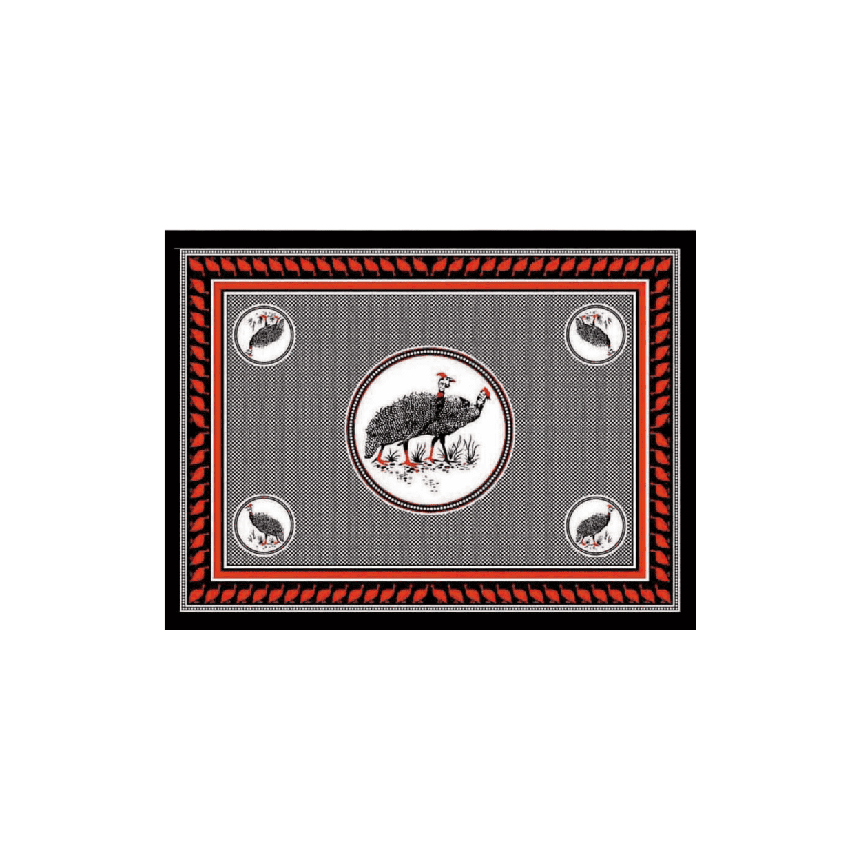 Fabric - Animal Khanga / Guinua Fowl - Image 2