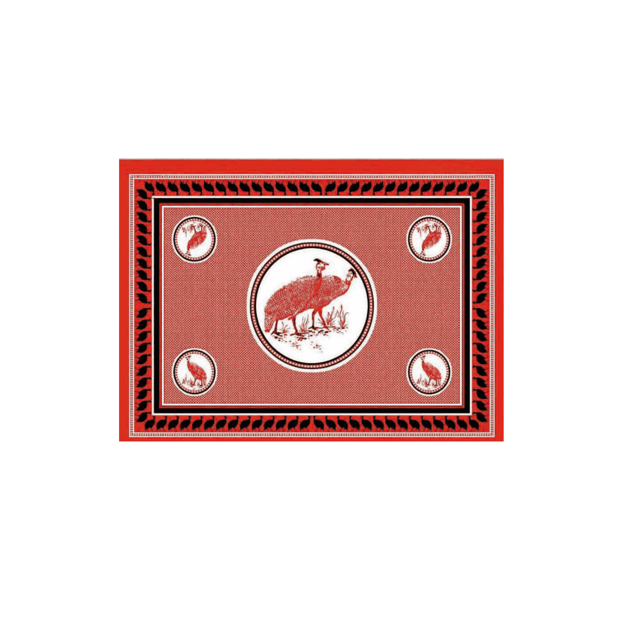 Fabric - Animal Khanga / Guinua Fowl - Image 3