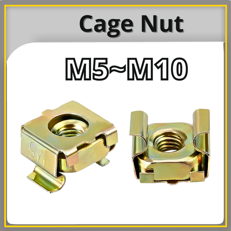 Nuts Cage Yellow Zinc M5 – M10 (Packs of 100)