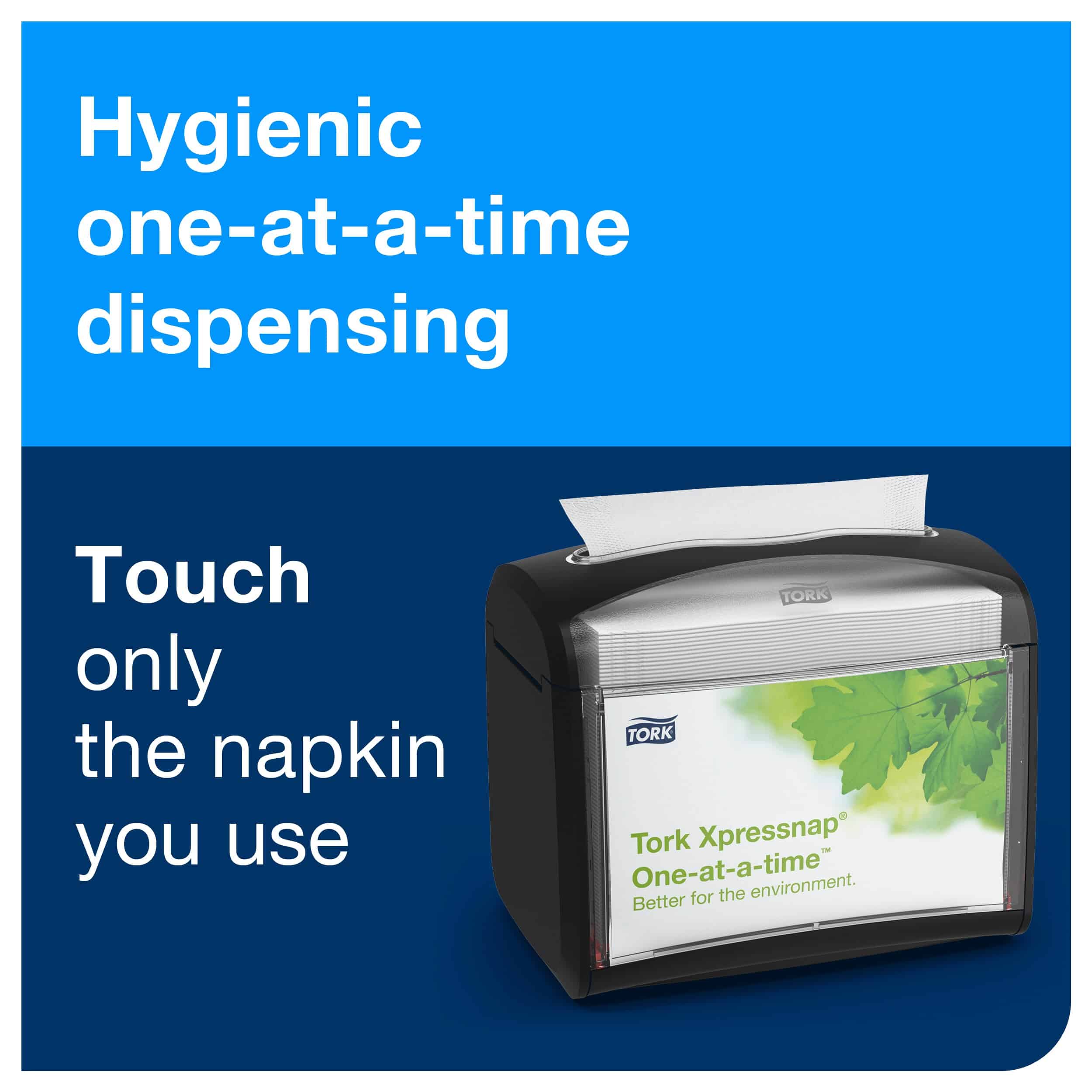 Tork Xpressnap Tabletop Napkin Dispenser – Black - Image 2