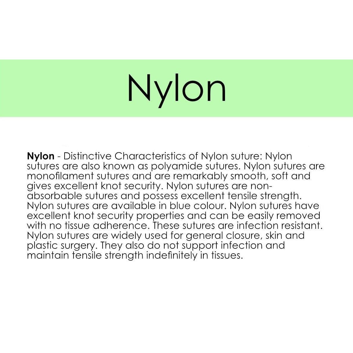 Nylon Sutures – Non-Absorbable Monofilament - Image 2
