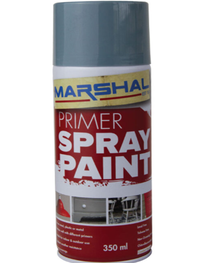 Spray Paint Grey Primer 350ml Marshal