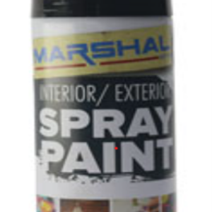 Spray Paint Gloss Black 350ml Marshal