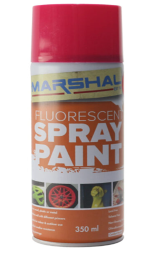 Spray Paint Fluorescent Pink 350ml Marshal