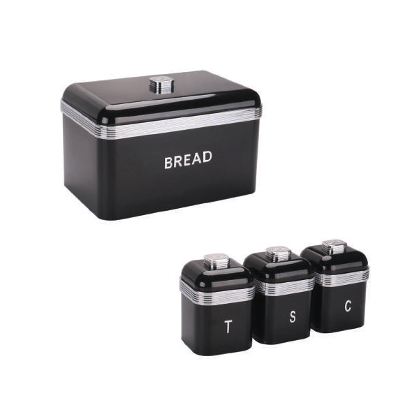 Bread Bin & Canister Set - Retro Series - Image 3