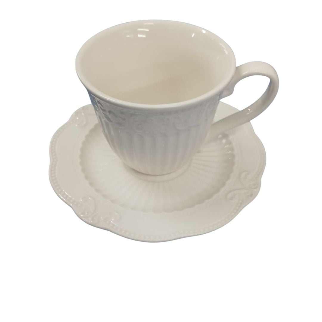 Bridgerton Vintage Tea Cup & Saucer Set – 6 Piece - Image 4