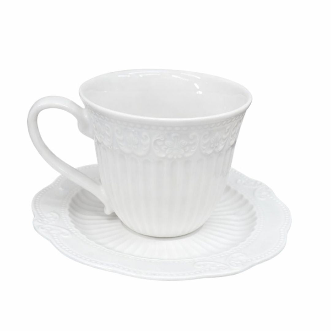 Bridgerton Vintage Tea Cup & Saucer Set – 6 Piece