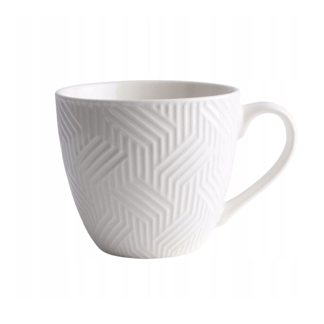 Aztec Cup & Saucer Set – 6 Piece - Image 3