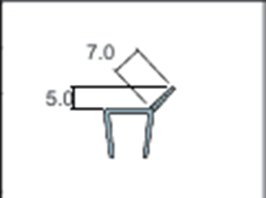 GLASS SEAL Side WIPE 10mm 3M,12mm 2.2M, 8mm 2.5M
