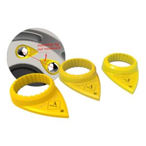 WHEEL NUT INDICATORS 30mm (Yellow), 32mm (Yellow) and 33mm (Yellow) – (Packs of 100)