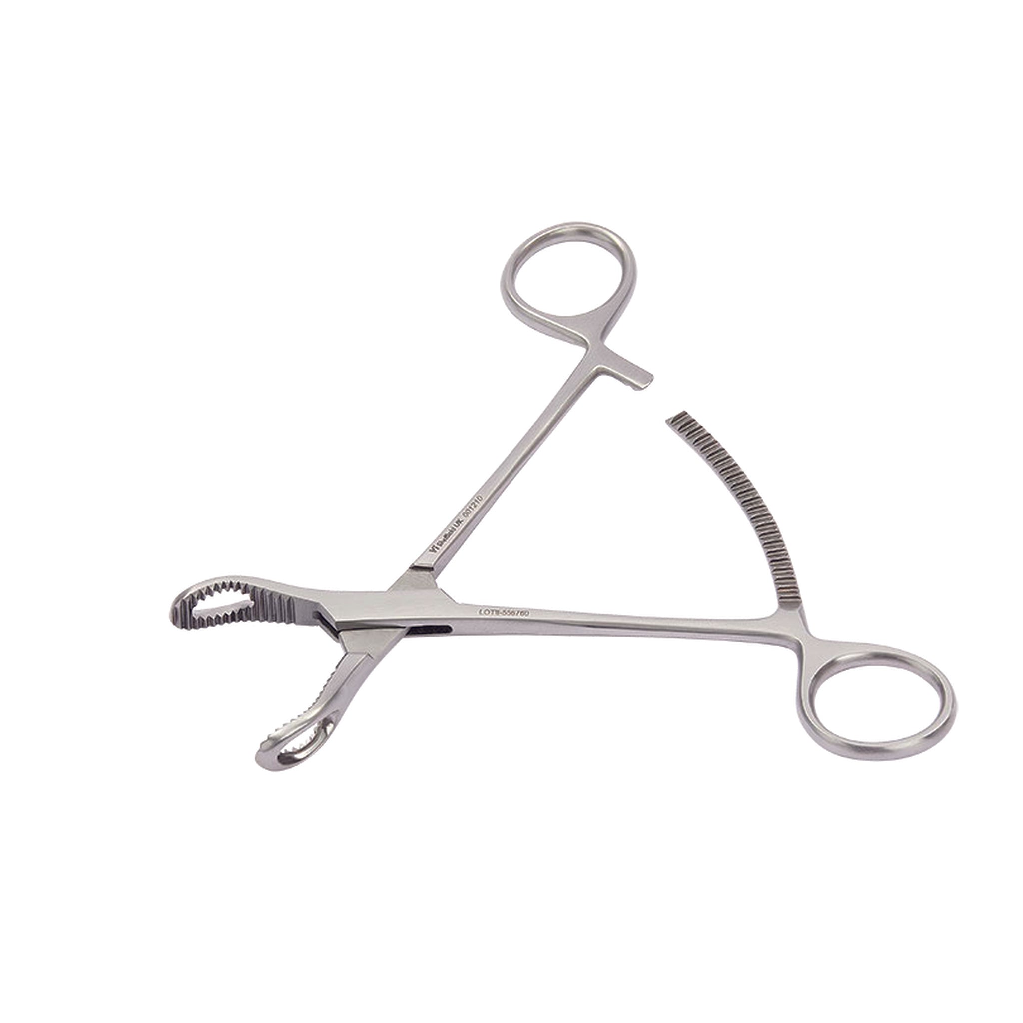 Serrated Bone Holding Forceps 160mm With Drill Hole - VI