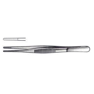 Standard Dressing  and Tissue Forceps - Narrow (German Import)