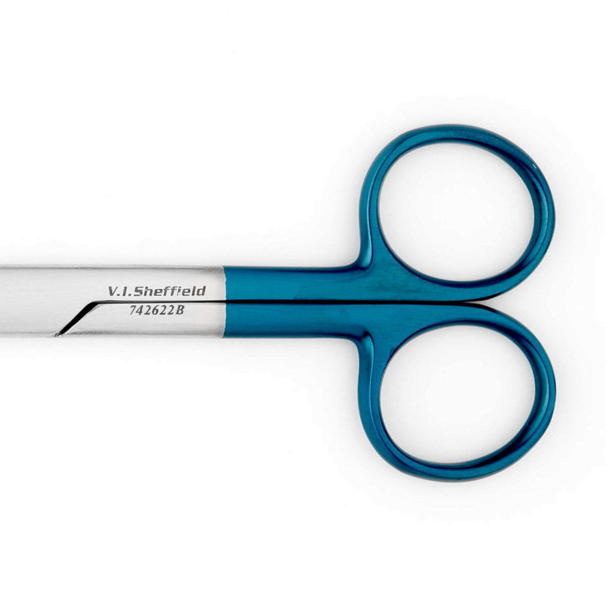 Standard Operating Scissors - 130mm - Curved - Coloured Handles - Image 2
