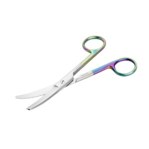 Standard Operating Scissors - 130mm - Curved - Coloured Handles