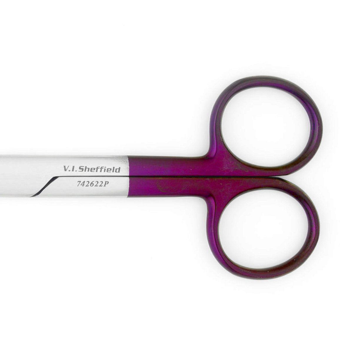 Standard Operating Scissors - 130mm - Curved - Coloured Handles - Image 3