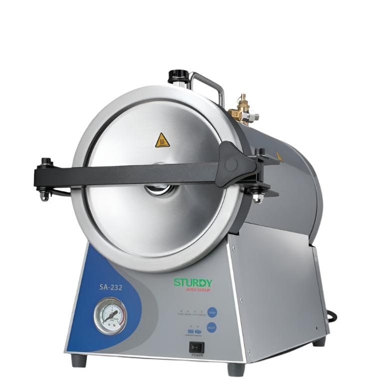 Portable 16L Table-Top Steam Sterilizer, Manual Control