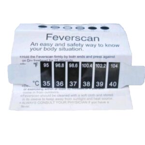 Single-Use FeverScan Thermometer Strips - Instant Readings