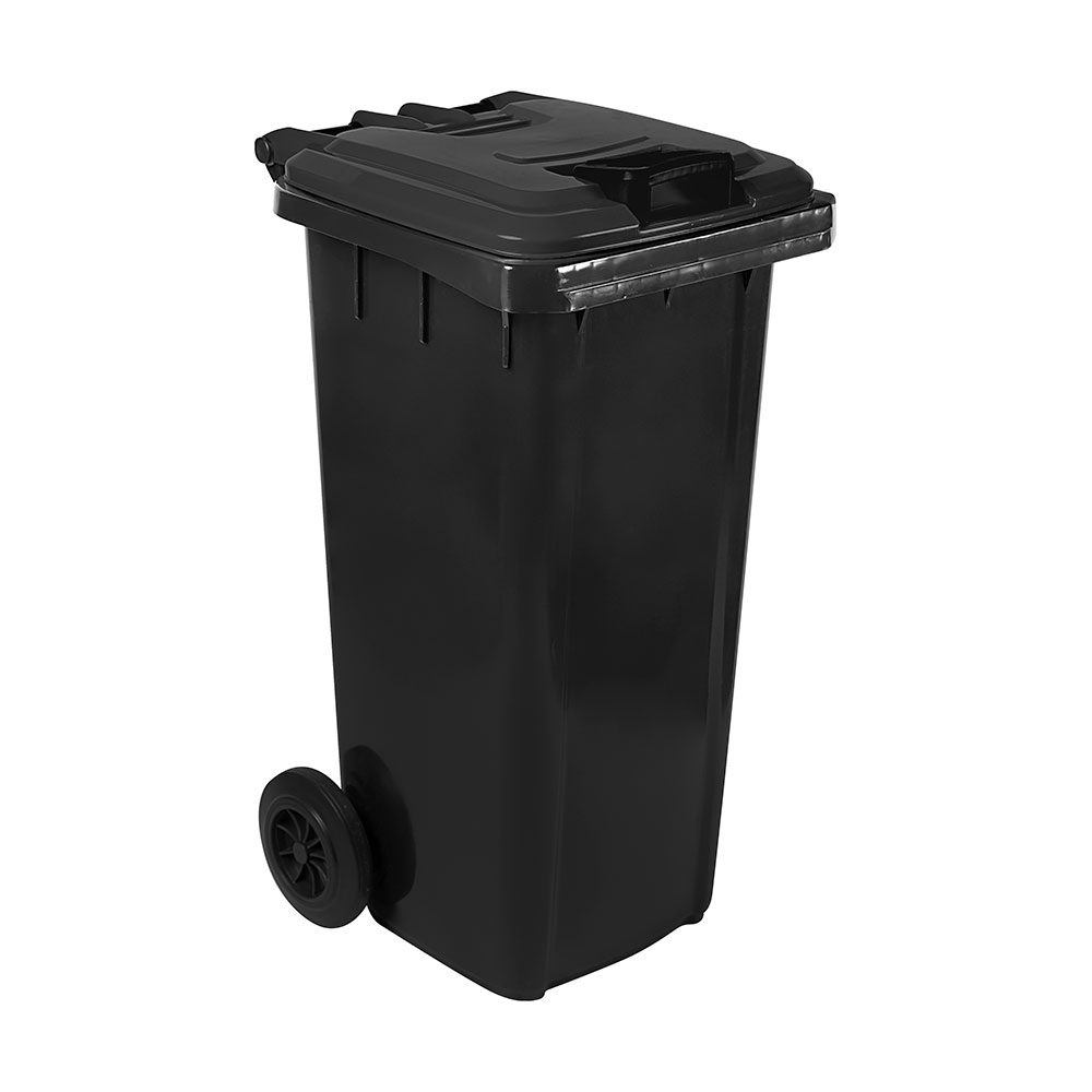 Wheelie Bin 80L Recycled (Non-SABS) – Black