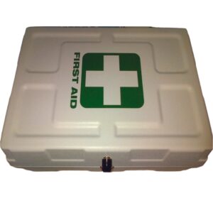 Wall Mount Factory First Aid Kit - Empty, Plastic Box