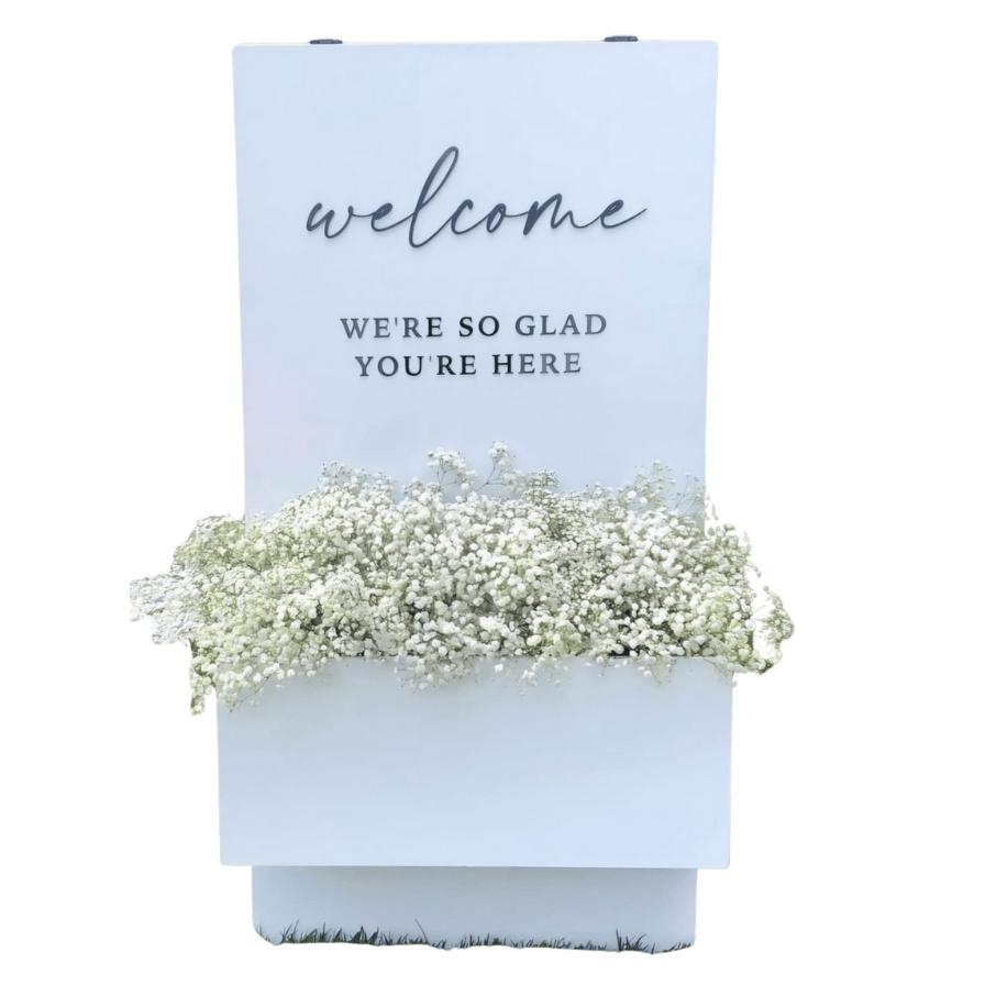 Event Welcome Board With Flower Holder - Image 2
