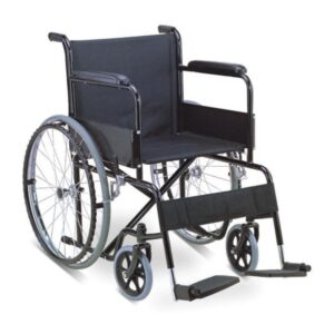 Basic Steel Wheelchair - Fixed Arm & Foot Rest